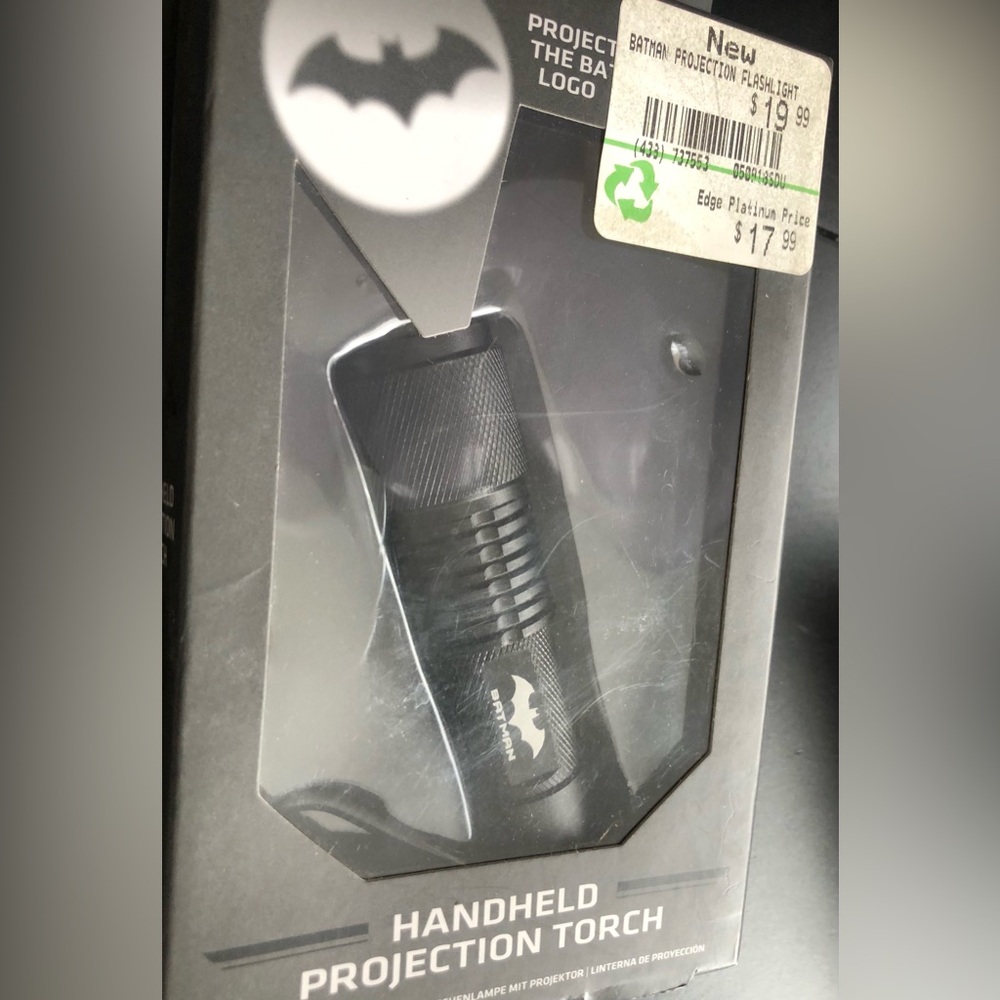 NWT Batman Handheld Projection Torch Flashlight